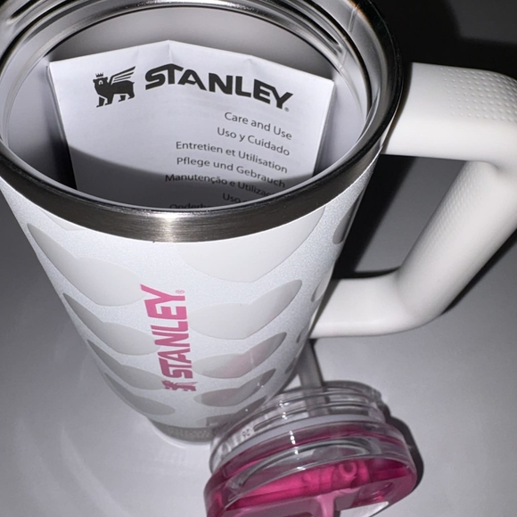 Stanley White Heart Pattern Tumbler 30oz - Picture 2 of 5